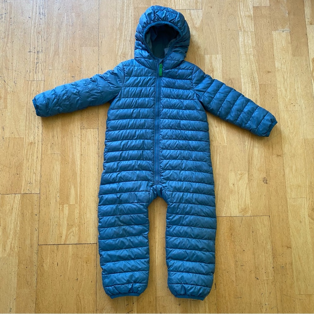 Primary One Piece Toddler Puffer Onesie 18-24months Blue
